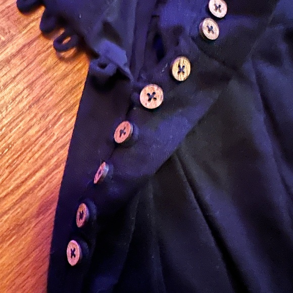 Free People 2 Piece Black Breezin On By Set - Picture 5 of 7